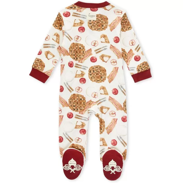 Burt's Bees Baby baby-boys Sleep and Play Pjs, 100% Organic Cotton One-piece Zip Front Romper Jumpsuit Pajamas