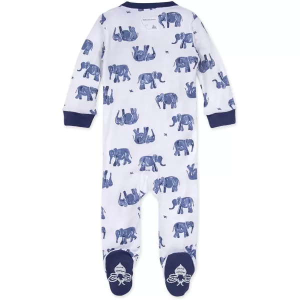 Burt's Bees Baby baby-boys Sleep and Play Pjs, 100% Organic Cotton One-piece Zip Front Romper Jumpsuit Pajamas