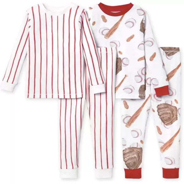 Burt's Bees Baby Baby Boys' Pajamas, Tee and Pant 2-Piece Pj Set, 100% Organic Cotton