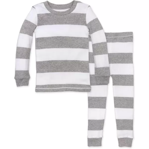 Heather Grey Rugby Stripe