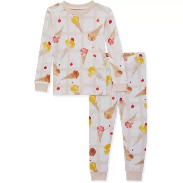 Burt's Bees Baby Baby Girls' Pajamas, Tee and Pant 2-Piece Pj Set, 100% Organic Cotton