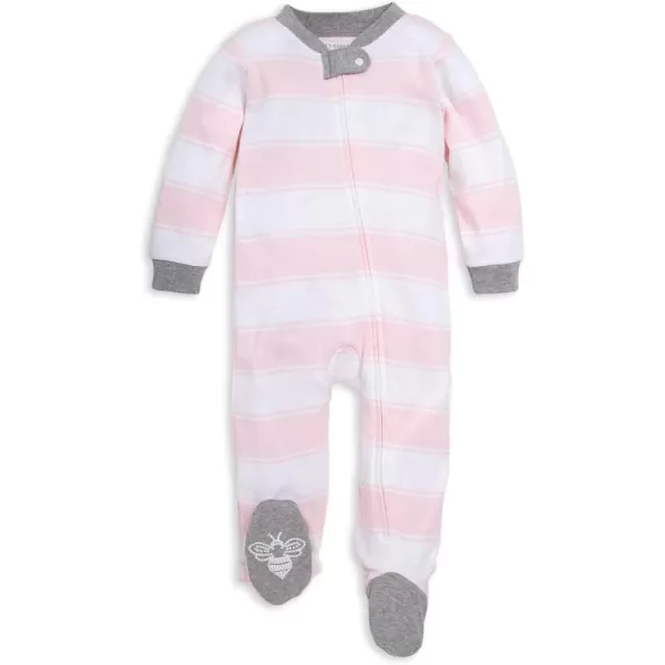 Burt's Bees Baby Baby Girls' Sleep and Play Pajamas, 100% Organic Cotton One-Piece Romper Jumpsuit Zip Front Pjs