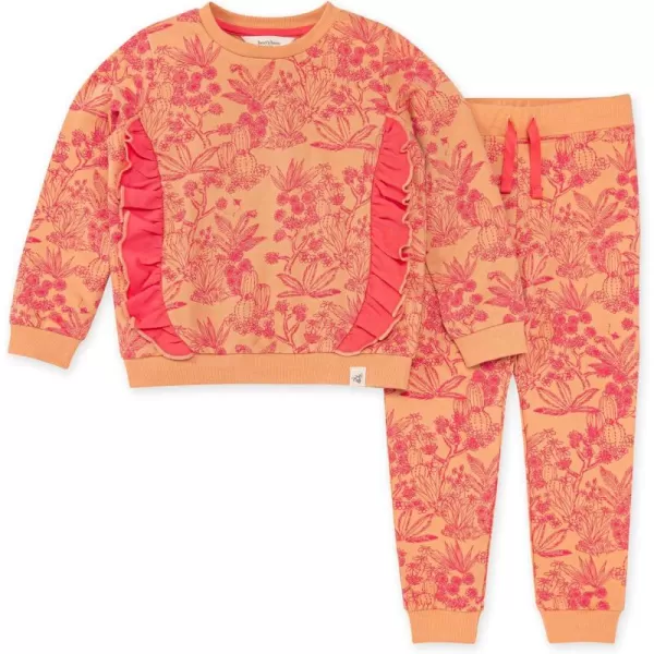 Burt's Bees Baby Baby Girls' Top and Pant Set, Tunic and Leggings Bundle, 100% Organic Cotton