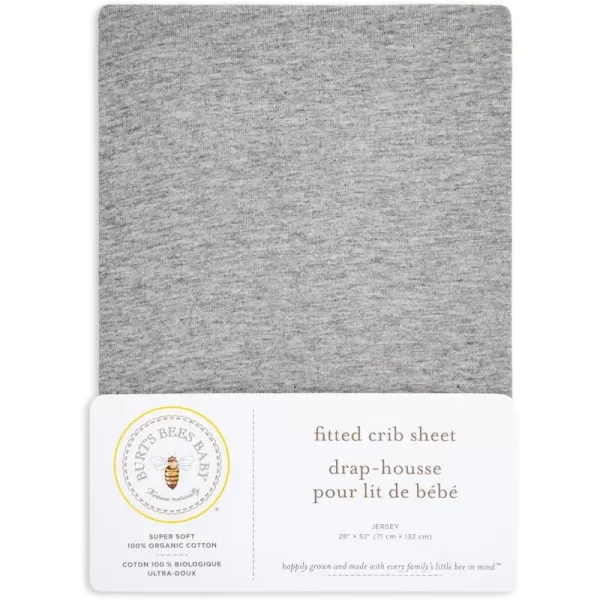 Burt's Bees Baby - Fitted Crib Sheet, Girls Boys &amp; Unisex 100% Organic Cotton Crib Sheet for Standard Crib &amp; Toddler Mattresses