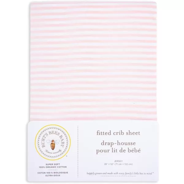 Burt's Bees Baby - Fitted Crib Sheet, Girls Boys &amp; Unisex 100% Organic Cotton Crib Sheet for Standard Crib &amp; Toddler Mattresses