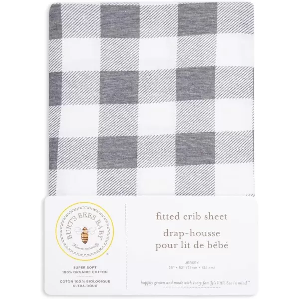 Burt's Bees Baby - Fitted Crib Sheet, Girls Boys &amp; Unisex 100% Organic Cotton Crib Sheet for Standard Crib &amp; Toddler Mattresses