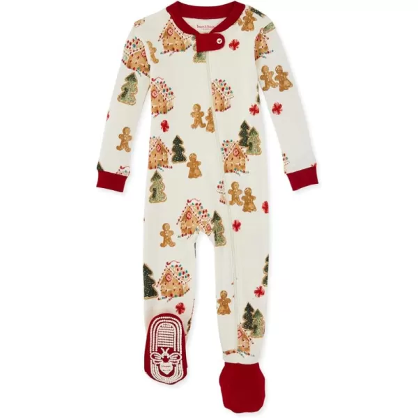 Burt's Bees Baby Girls Pajamas, Zip Front Non-slip Footed Pjs, 100% Organic Cotton and Toddler Sleepers