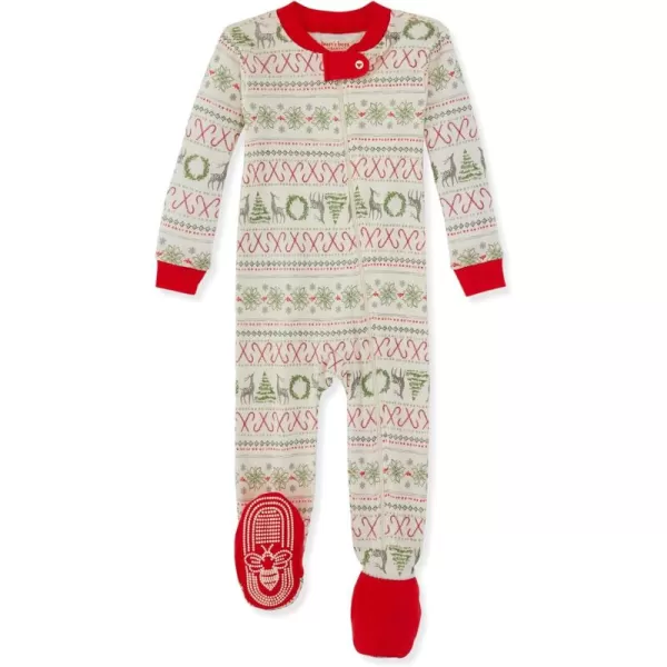 Burt's Bees Baby Girls Pajamas, Zip Front Non-slip Footed Pjs, 100% Organic Cotton and Toddler Sleepers