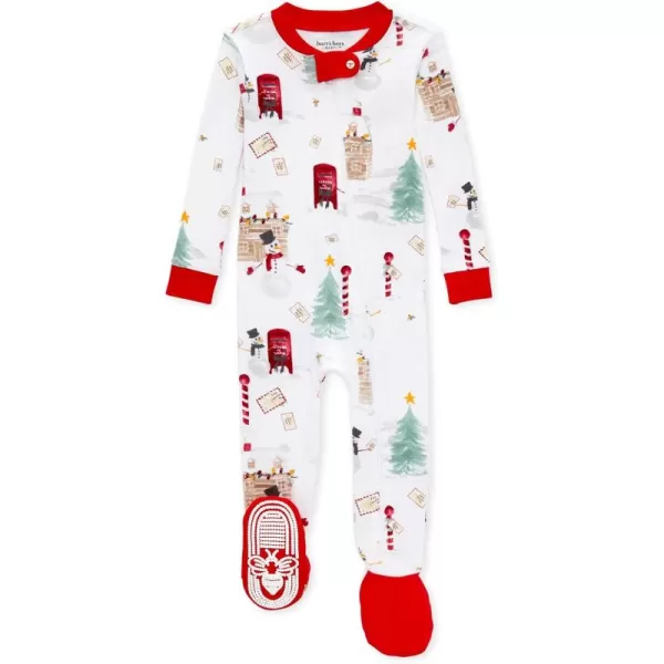 Burt's Bees Baby Girls Pajamas, Zip Front Non-slip Footed Pjs, 100% Organic Cotton and Toddler Sleepers