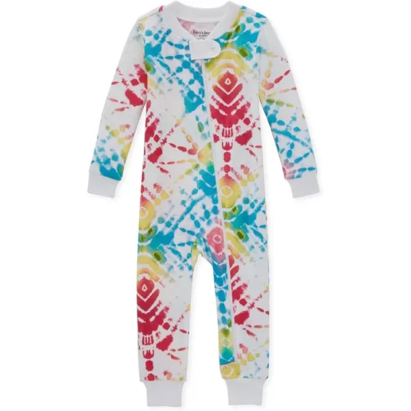 Burt's Bees Baby Girls Pajamas, Zip Front Non-slip Footed Pjs, 100% Organic Cotton and Toddler Sleepers