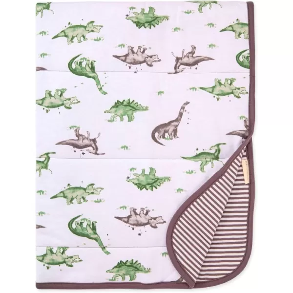 Burt's Bees Baby - Reversible Blanket, Nursery, Stroller &amp; Tummy-Time Organic Jersey Cotton Quilted Infant &amp; Toddler Bedding