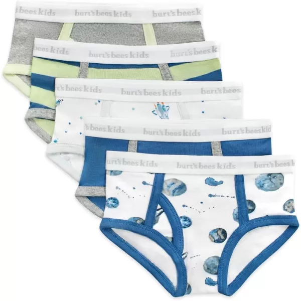 Burt's Bees Baby Toddler Boys' Underwear, Organic Cotton, Tag-Free Comfort Briefs