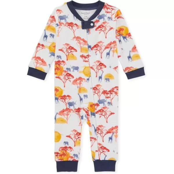 Burt's Bees Baby baby-boys Sleep and Play Pjs, 100% Organic Cotton One-piece Zip Front Romper Jumpsuit Pajamas