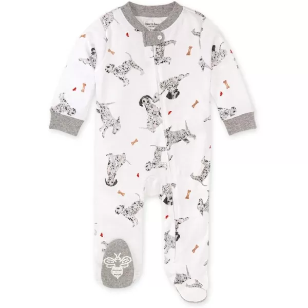 Burt's Bees Baby baby-boys Sleep and Play Pjs, 100% Organic Cotton One-piece Zip Front Romper Jumpsuit Pajamas