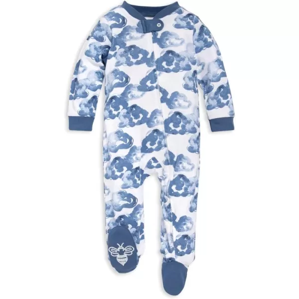 Burt's Bees Baby baby-boys Sleep and Play Pjs, 100% Organic Cotton One-piece Zip Front Romper Jumpsuit Pajamas