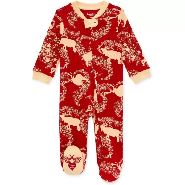 Burt's Bees Baby baby-boys Sleep and Play Pjs, 100% Organic Cotton One-piece Zip Front Romper Jumpsuit Pajamas