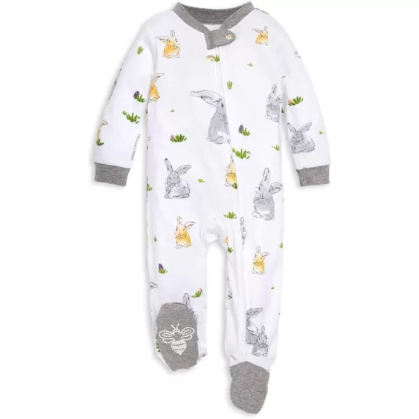 Burt's Bees Baby baby-boys Sleep and Play Pjs, 100% Organic Cotton One-piece Zip Front Romper Jumpsuit Pajamas