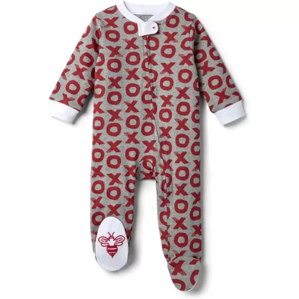 Burt's Bees Baby baby-boys Sleep and Play Pjs, 100% Organic Cotton One-piece Zip Front Romper Jumpsuit Pajamas