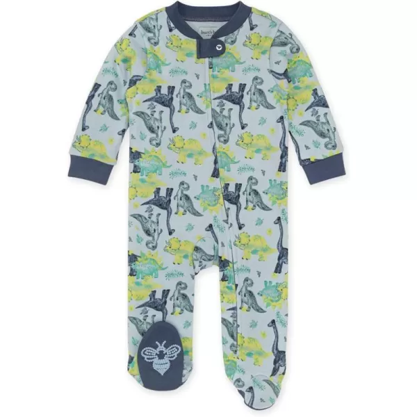 Burt's Bees Baby baby-boys Sleep and Play Pjs, 100% Organic Cotton One-piece Zip Front Romper Jumpsuit Pajamas