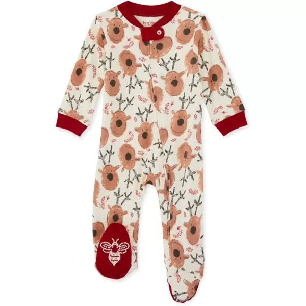 Burt's Bees Baby baby-boys Sleep and Play Pjs, 100% Organic Cotton One-piece Zip Front Romper Jumpsuit Pajamas