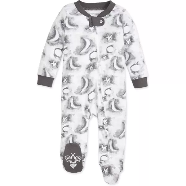 Burt's Bees Baby baby-boys Sleep and Play Pjs, 100% Organic Cotton One-piece Zip Front Romper Jumpsuit Pajamas