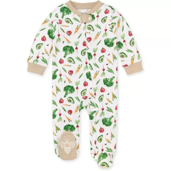 Burt's Bees Baby baby-boys Sleep and Play Pjs, 100% Organic Cotton One-piece Zip Front Romper Jumpsuit Pajamas