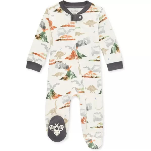 Burt's Bees Baby baby-boys Sleep and Play Pjs, 100% Organic Cotton One-piece Zip Front Romper Jumpsuit Pajamas