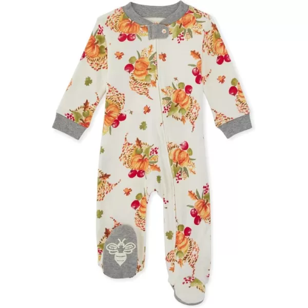 Burt's Bees Baby baby-boys Sleep and Play Pjs, 100% Organic Cotton One-piece Zip Front Romper Jumpsuit Pajamas