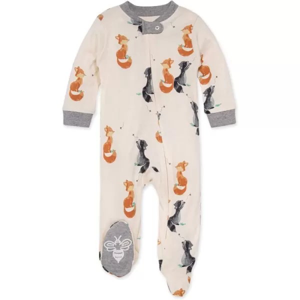 Burt's Bees Baby baby-boys Sleep and Play Pjs, 100% Organic Cotton One-piece Zip Front Romper Jumpsuit Pajamas