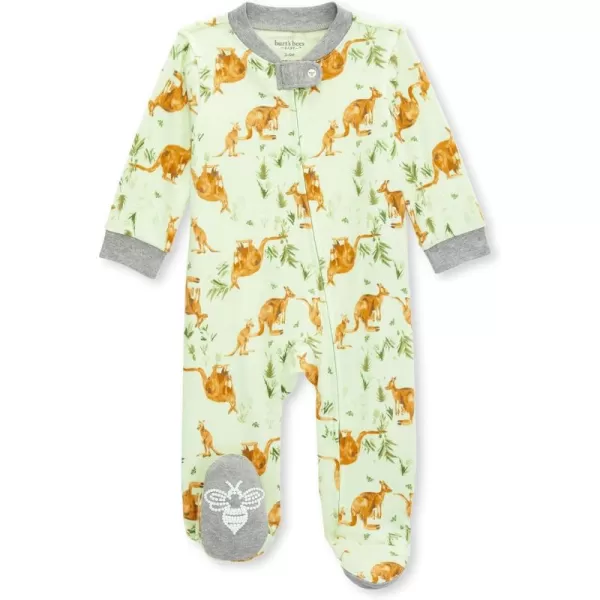 Burt's Bees Baby baby-boys Sleep and Play Pjs, 100% Organic Cotton One-piece Zip Front Romper Jumpsuit Pajamas