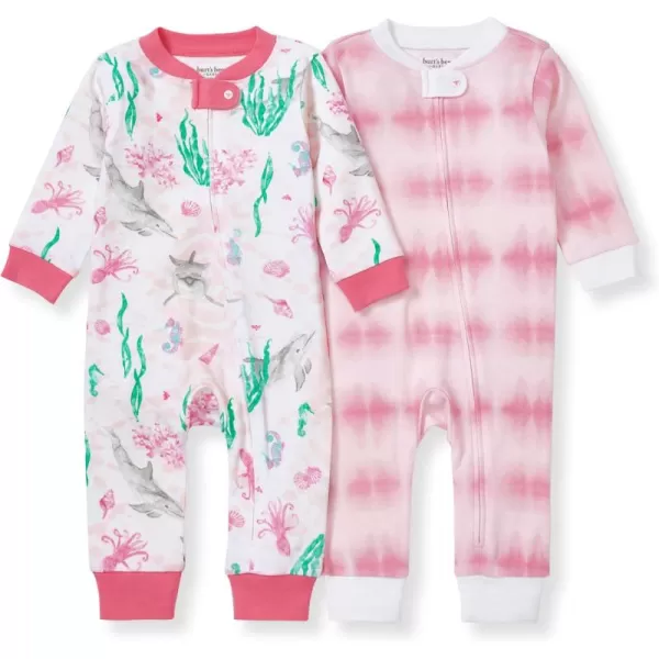 Burt's Bees Baby baby-girls Baby Girls Sleep and Play PjsBaby and Toddler Sleepers