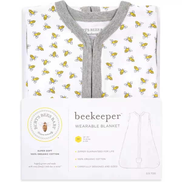 Burt's Bees Baby Infant Wearable Blanket Twinkle Bee Organic Unisex Newborn Clothes Beekeeper