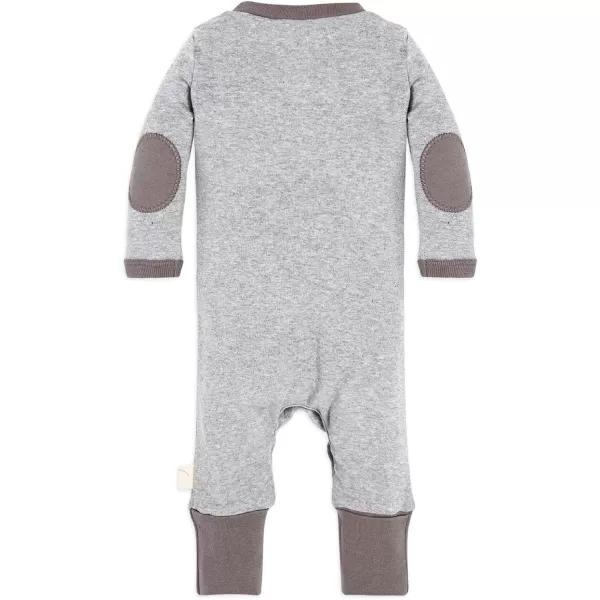 Burt's Bees Baby baby-boys Romper Jumpsuit, 100% Organic Cotton One-piece Short Sleeve Shortall, Long Sleeve Coverall