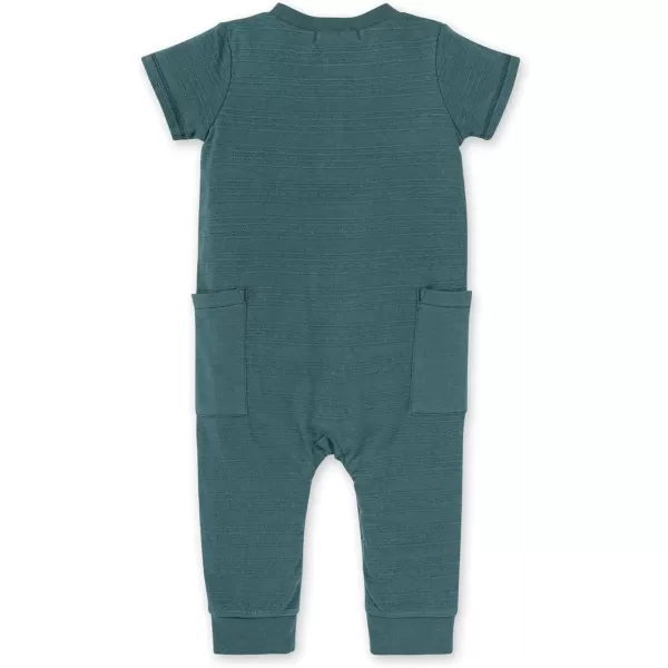 Burt's Bees Baby baby-boys Romper Jumpsuit, 100% Organic Cotton One-piece Short Sleeve Shortall, Long Sleeve Coverall