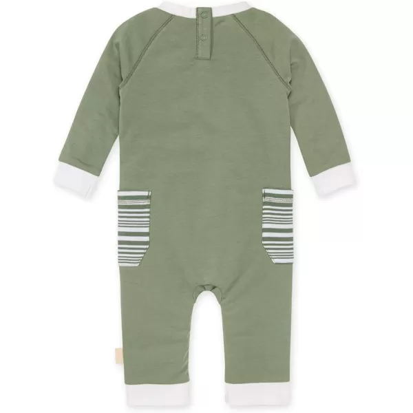 Burt's Bees Baby baby-boys Romper Jumpsuit, 100% Organic Cotton One-piece Short Sleeve Shortall, Long Sleeve Coverall