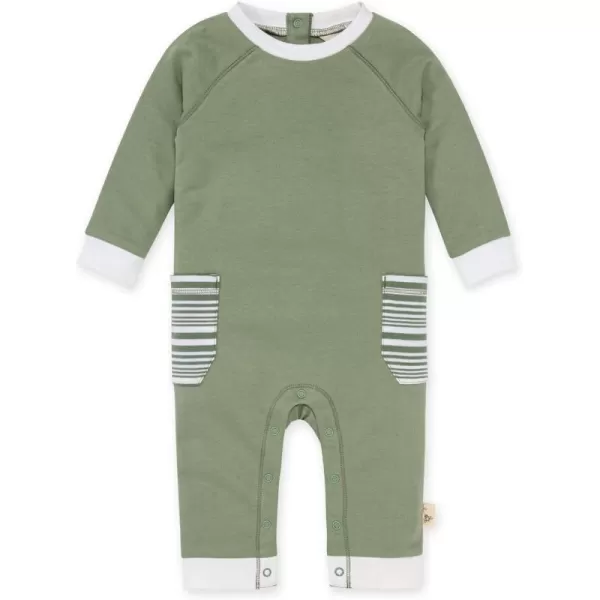 Burt's Bees Baby baby-boys Romper Jumpsuit, 100% Organic Cotton One-piece Short Sleeve Shortall, Long Sleeve Coverall