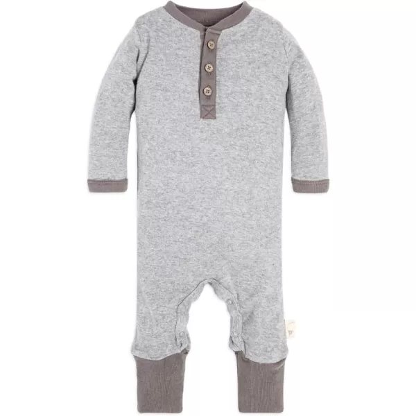 Burt's Bees Baby baby-boys Romper Jumpsuit, 100% Organic Cotton One-piece Short Sleeve Shortall, Long Sleeve Coverall