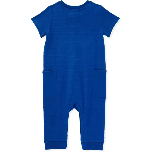 Burt's Bees Baby baby-boys Romper Jumpsuit, 100% Organic Cotton One-piece Short Sleeve Shortall, Long Sleeve Coverall