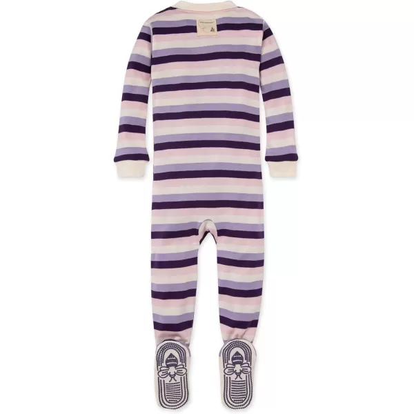 Burt's Bees Baby Girls Pajamas, Zip Front Non-slip Footed Pjs, 100% Organic Cotton and Toddler Sleepers