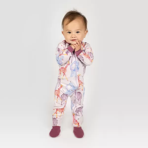 Burt's Bees Baby Girls Pajamas, Zip Front Non-slip Footed Pjs, 100% Organic Cotton and Toddler Sleepers