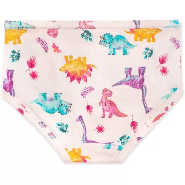 Burt's Bees Baby Toddler Girls' Underwear, Organic Cotton Panties, Tag-Free Comfort Briefs, Pack of 12