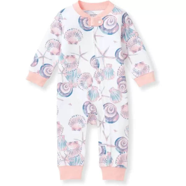 Burt's Bees Baby Baby Girls' Sleep and Play Pajamas, 100% Organic Cotton One-Piece Romper Jumpsuit Zip Front Pjs