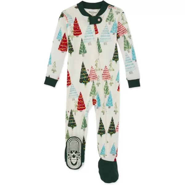 Burt's Bees Baby Girls Pajamas, Zip Front Non-slip Footed Pjs, 100% Organic Cotton and Toddler Sleepers