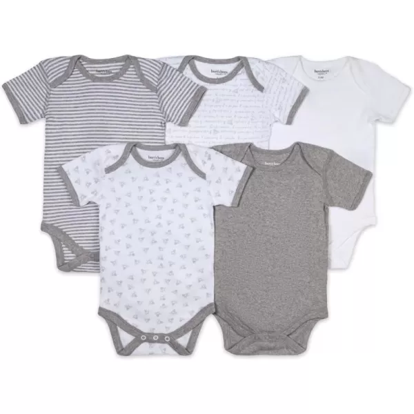 Burt's Bees Baby Unisex Baby Bodysuits, 8-pack Short &amp; Long Sleeve One-pieces, 100% Organic CottonBodysuit