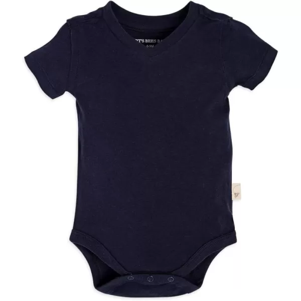 Burt's Bees Baby baby-boys Bodysuit, Short Long Sleeve One Piece Lap Shoulder Bodysuits, 100% Organic Cotton