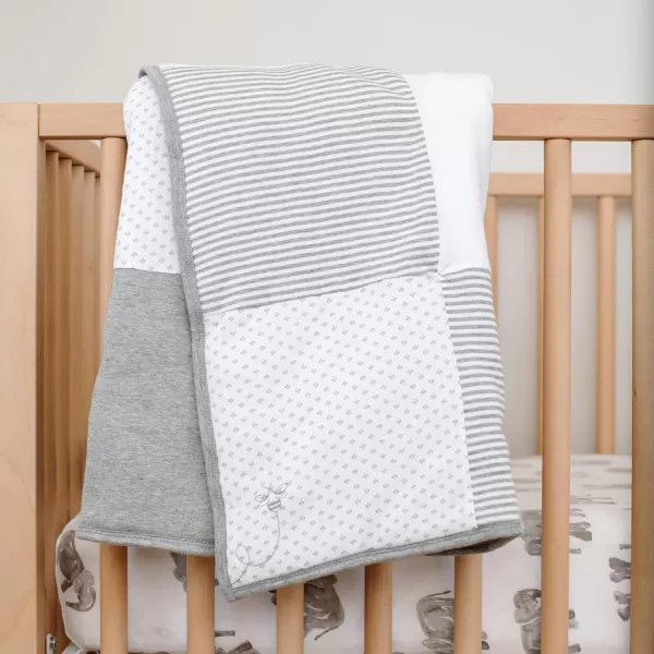 Burt's Bees Baby - Reversible Quilt, Baby and Toddler Nursery Blanket, Organic Cotton Shell &amp; Polyester Fill