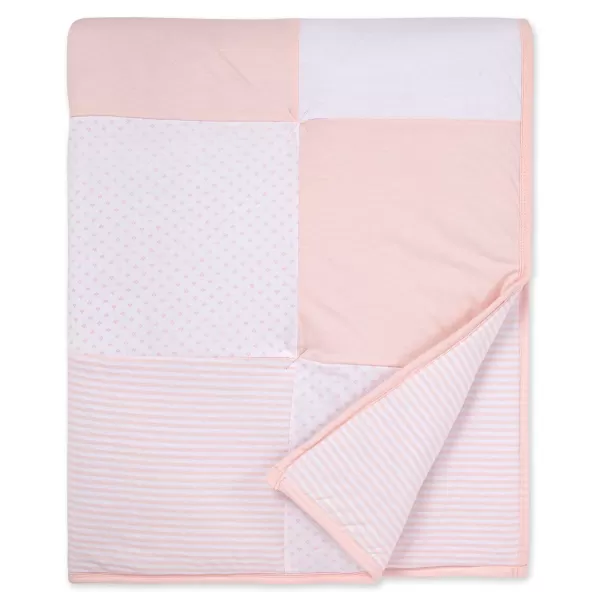 Burt's Bees Baby - Reversible Quilt, Baby and Toddler Nursery Blanket, Organic Cotton Shell &amp; Polyester Fill