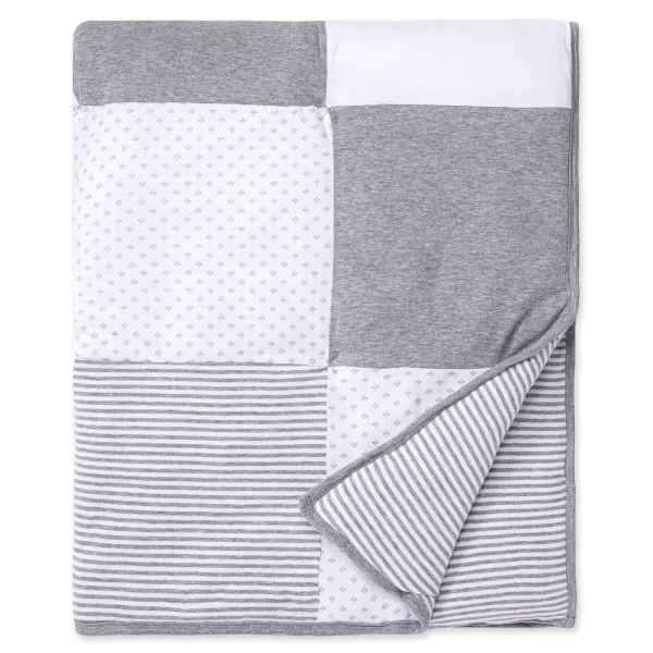 Burt's Bees Baby - Reversible Quilt, Baby and Toddler Nursery Blanket, Organic Cotton Shell &amp; Polyester Fill