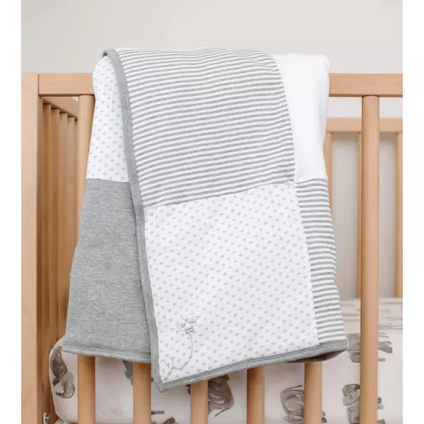 Burt's Bees Baby - Reversible Quilt, Baby and Toddler Nursery Blanket, Organic Cotton Shell &amp; Polyester Fill