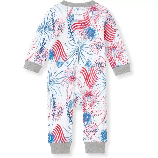 Burt's Bees Baby baby-boys Sleep and Play Pjs, 100% Organic Cotton One-piece Zip Front Romper Jumpsuit Pajamas